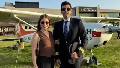 Sihirli Annem dizisinin Çilek’i Zeynep Özkaya, pilot sevgilisi Oğulcan Can