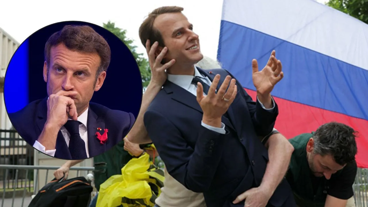 Fransa'nın başkenti Paris'teki ünlü Grévin Bal Mumu Müzesi'nde, Cumhurbaşkanı Emmanuel