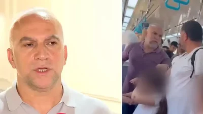 İstanbul Marmaray’da iki çocuğunun yanında bir babaya yumruk atan Ekrem