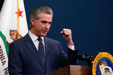 ABD'nin California eyaletine bağlı Los Angeles kentinde, Başkan Donald Trump’ın