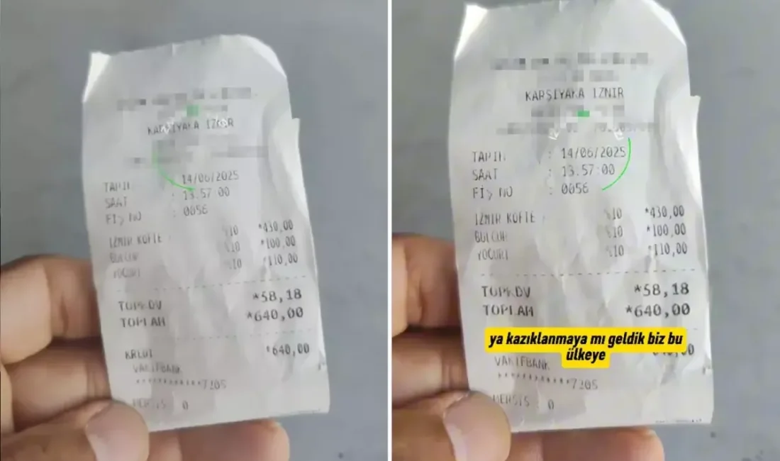 Almanya’dan memleketi İzmir’e tatil için gelen bir gurbetçi, gittiği restoranda