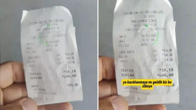 Almanya’dan memleketi İzmir’e tatil için gelen bir gurbetçi, gittiği restoranda