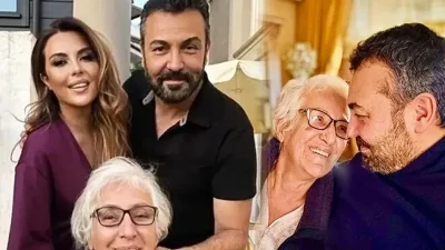 Ünlü şarkıcı Aslı Hünel ve oyuncu Saruhan Hünel, anneleri Şükran