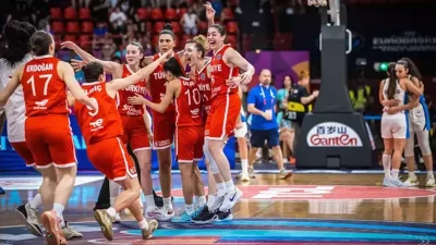 Kadınlar EuroBasket 2025 A Grubu karşılaşmasında A Milli Kadın Basketbol