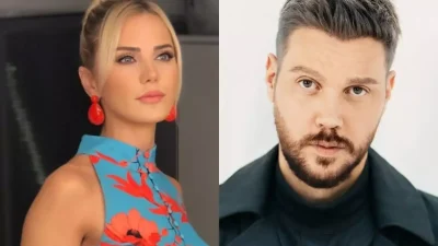 Ece Erken, bir dönem “Eniştem” dediği Sinan Akçıl’la Samsun Havaalanı’nda