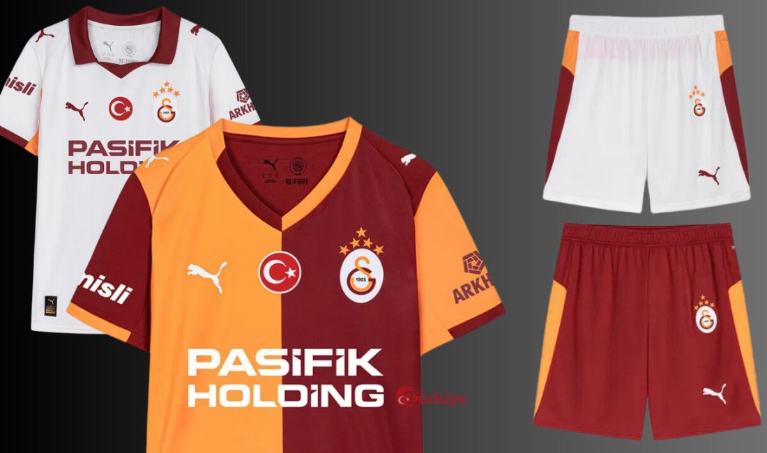 Galatasaray 2025-2026 sezonu 5 yıldızlı formalarını tanıttı. GS yeni sezon