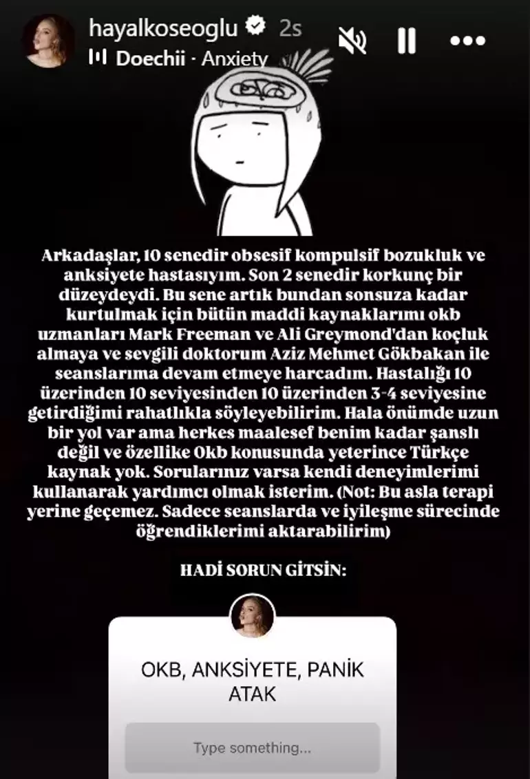 Hayal Köseoğlu Hastalığını İlk Kez Açıkladı: “10 Yıldır Mücadele Ediyorum”
