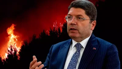 İzmir Buca’daki orman yangını için 1 kişi gözaltında. Adalet Bakanı