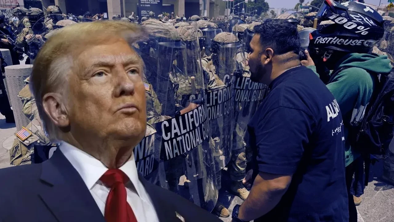 Trump'ın "Tükürürlerse vururuz" çıkışıyla Los Angeles'ta protestolar sertleşti. Vali Newsom'un