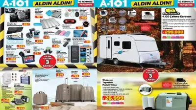 A101 10 Temmuz 2025 kataloğu yayınlandı! 55″ 4K TV, valiz
