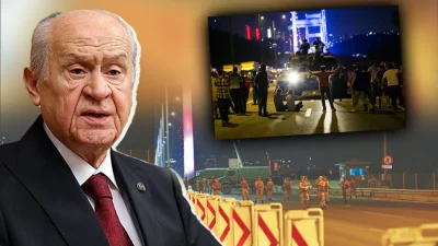 Devlet Bahçeli 15 Temmuz mesajında FETÖ’yü “haçlı denemesi” olarak nitelendirdi.