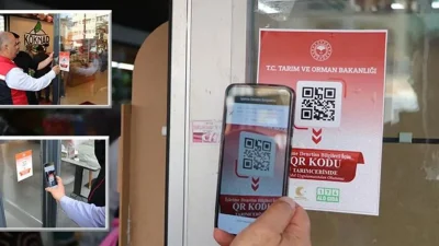 Tarım ve Orman Bakanlığı tarafından başlatılan karekod uygulaması, gıda güvenliğini