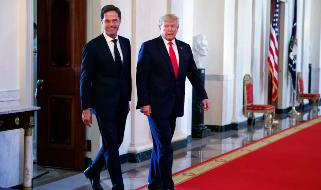 ABD Başkanı Donald Trump ile NATO Genel Sekreteri Mark Rutte,