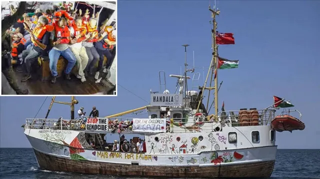 İsrail güçlerinin, gece yarısı uluslararası sularda insani yardım taşıyan Hanzala