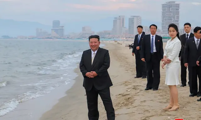 Kuzey Kore’nin Japon Denizi kıyısında inşa ettiği devasa sahil tesisi
