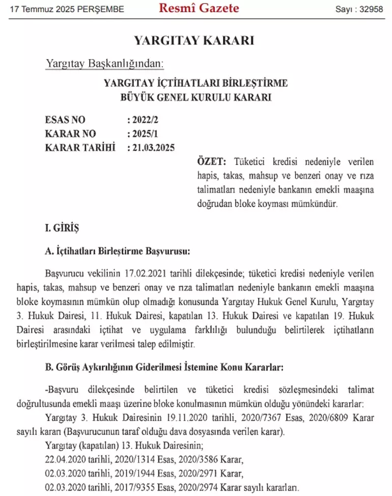 Emekli Kredisi Çekenler Dikkat! Maaşınıza Otomatik Bloke Gelebilir