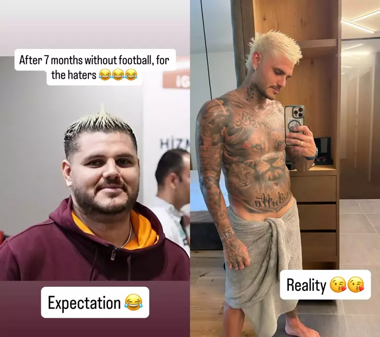 Icardi’den Kilo Eleştirilerine Olay Yanıt! “Beklenti Böyleydi” Diyerek Alay Etti