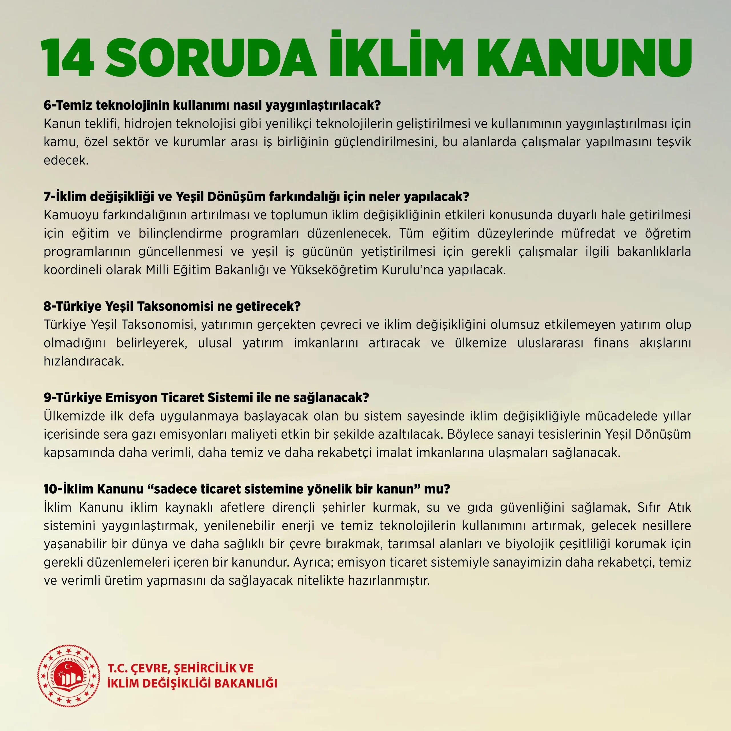 İklim Kanunu Nedir? Türkiye’nin Yeni Yeşil Yol Haritası