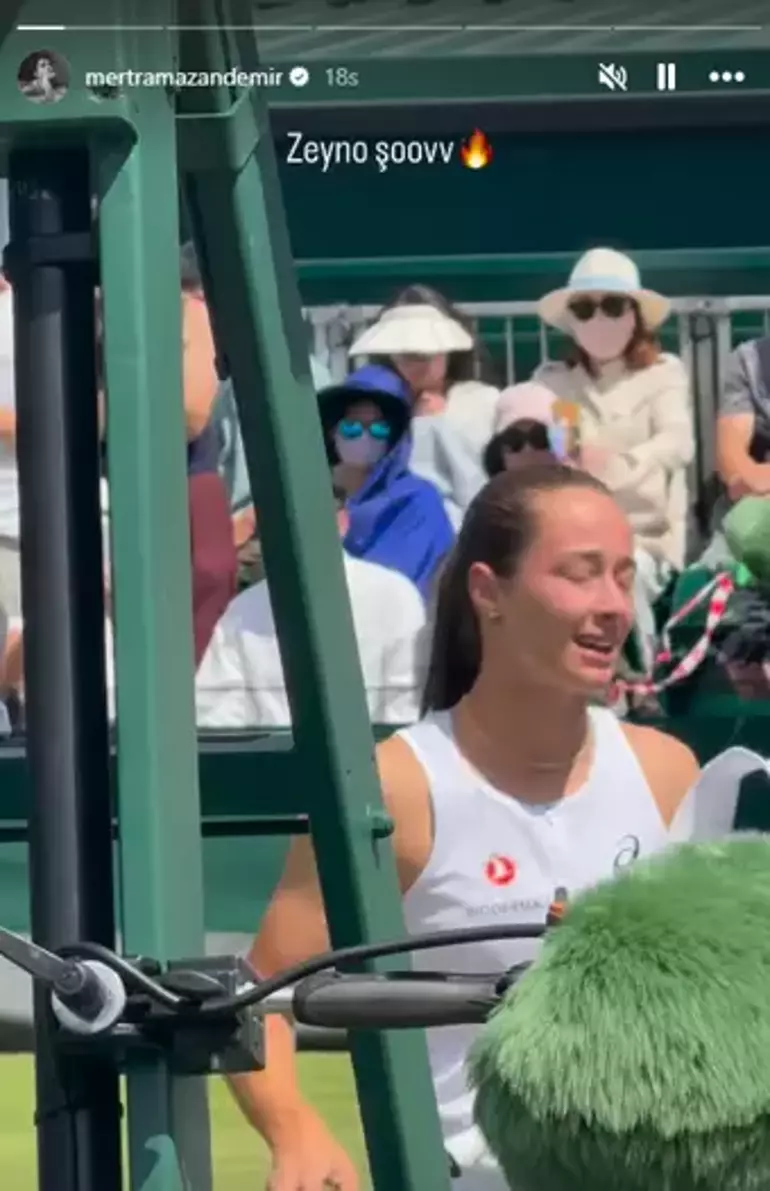Mert Ramazan Demir Wimbledon’da Zeynep Sönmez’i Destekledi: “Zeyno Şovv” Paylaşımı