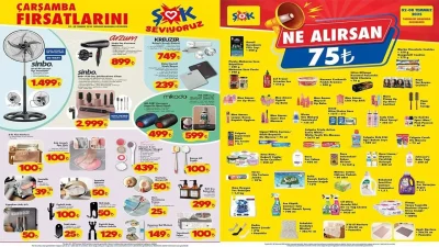 ŞOK aktüel kataloğu 2 Temmuz 2025'te sanayi tipi vantilatörler, kamp