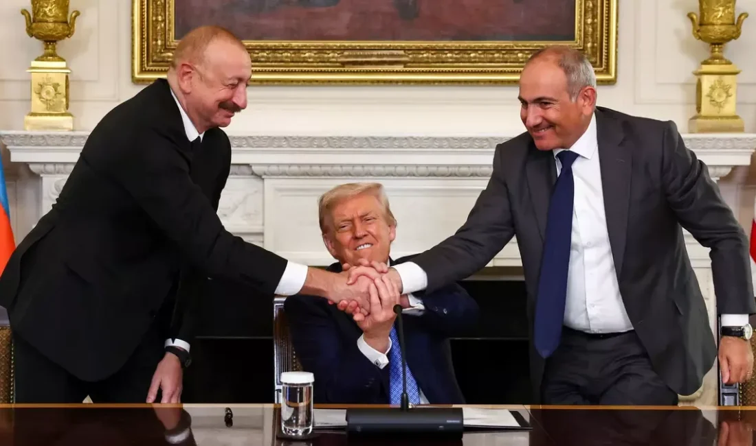 ABD Başkanı Donald Trump, Azerbaycan Cumhurbaşkanı İlham Aliyev ve Ermenistan