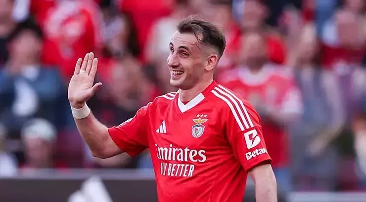 Portekiz’in köklü kulübü Benfica’da forma giyen milli futbolcu Kerem Aktürkoğlu,
