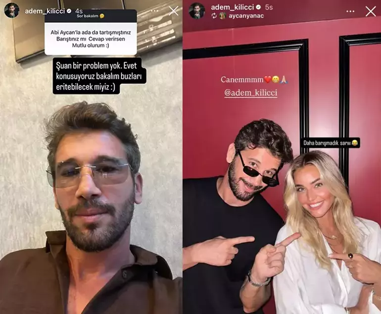Adem Kılıççı ve Aycan Yanaç Arasındaki Buzlar Eriyor mu?