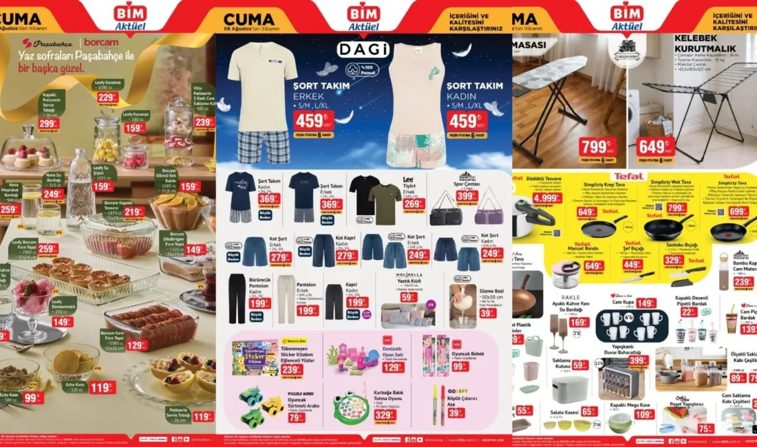 BİM 5-8 Ağustos aktüel kataloğu ile indirim fırsatları! Buz makinesi,