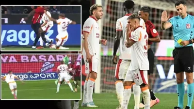 Galatasaray – Gaziantep FK karşılaşmasında yaşanan tartışmalı penaltı pozisyonları eski