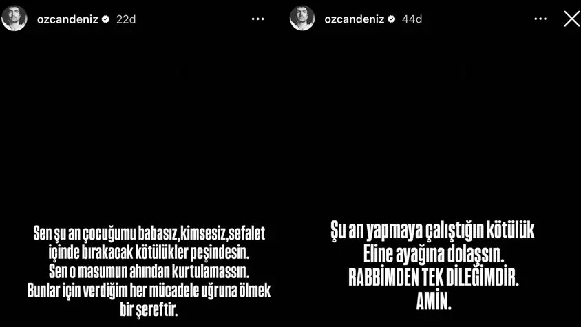 Özcan Deniz'den Sert Sözler: “Çocuğumu Babasız Bırakmak İstiyor!”