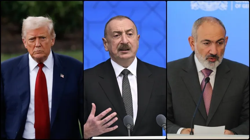 Törene Azerbaycan Cumhurbaşkanı İlham Aliyev ve Ermenistan Başbakanı Nikol Paşinyan