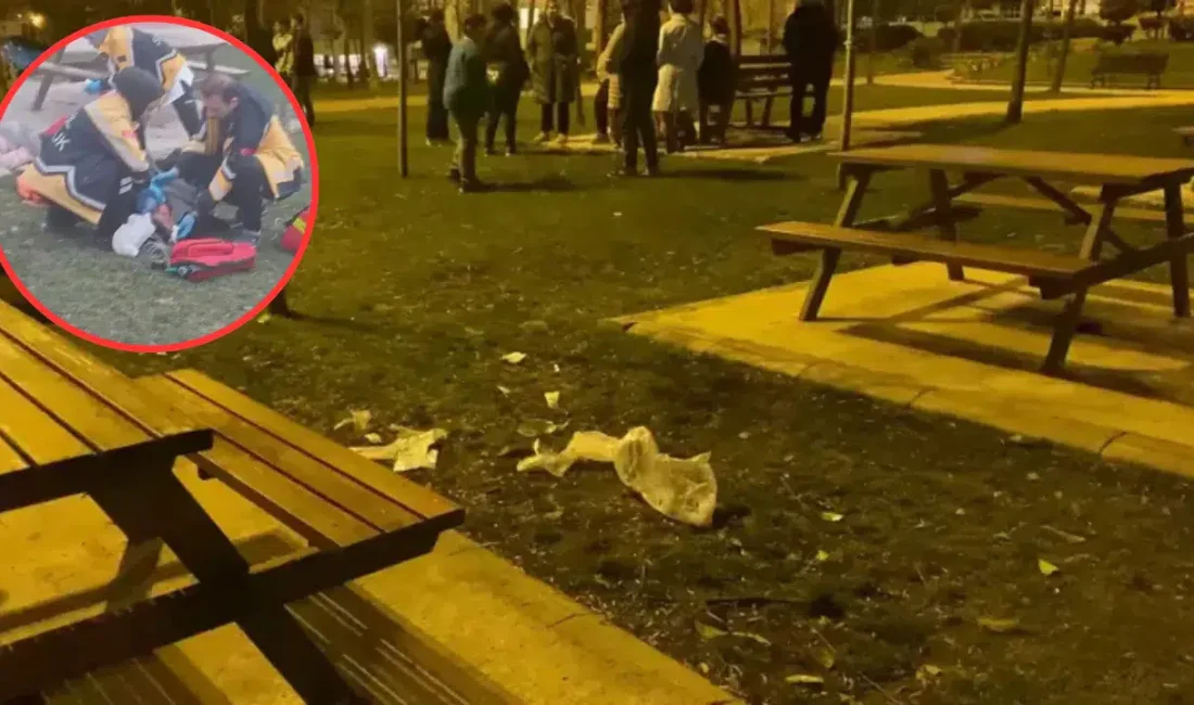 Esenyurt’ta bir parkta bir araya gelen evli çift arasındaki tartışma