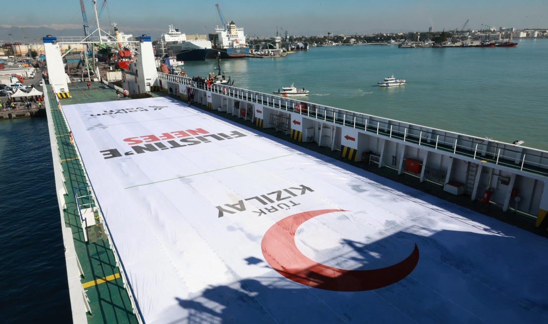 Türk Kızılay, Gazze’deki insani dramı hafifletmek için bugüne kadar gönderilen