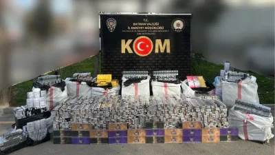 Batman’da polis ekipleri tarafından yürütülen titiz çalışmalar sonucunda gerçekleştirilen geniş