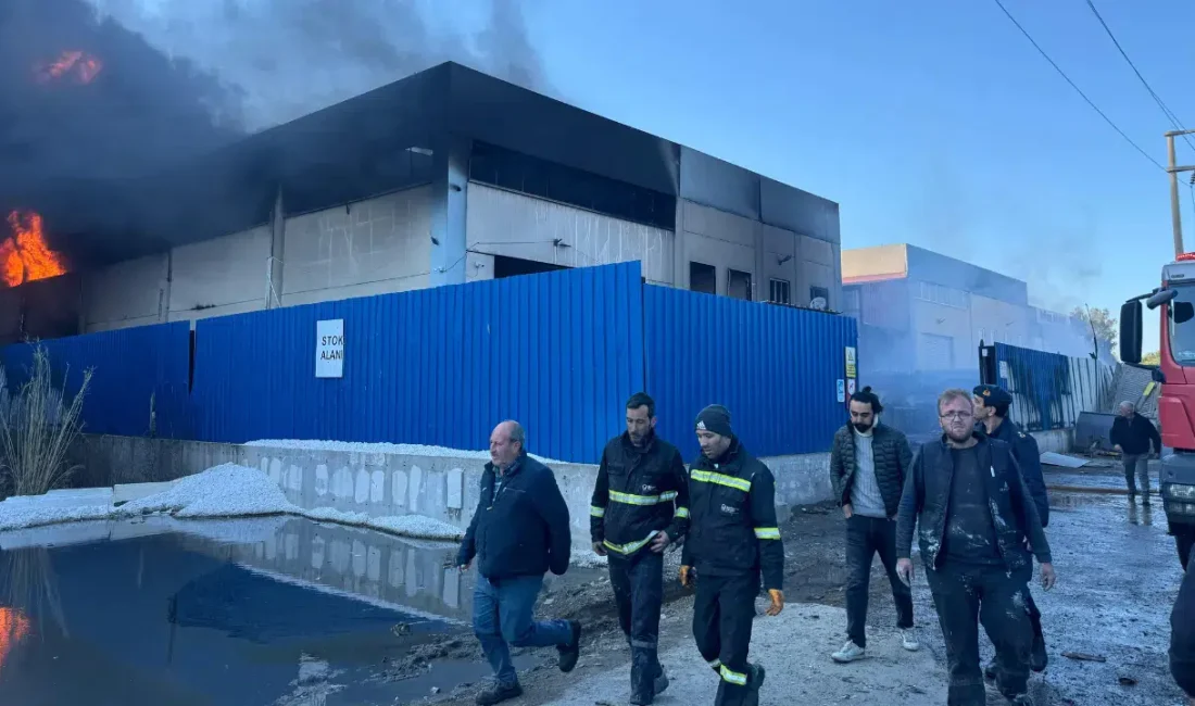 İzmir’in Torbalı ilçesinde faaliyet gösteren bir geri dönüşüm fabrikasında henüz