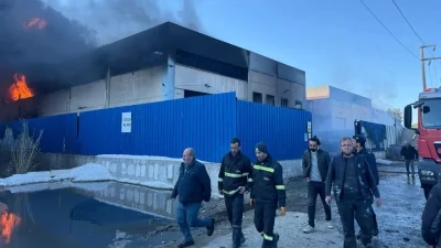 İzmir’in Torbalı ilçesinde faaliyet gösteren bir geri dönüşüm fabrikasında henüz