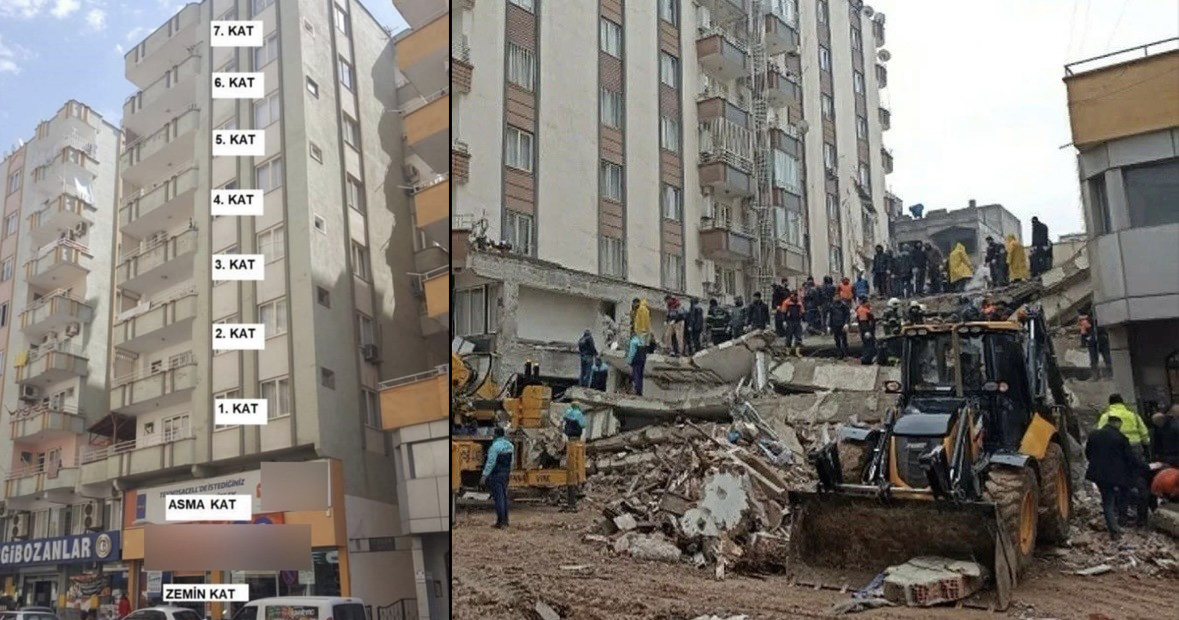 Gaziantep’in Nizip ilçesinde 6 Şubat depremlerinde yerle bir olan ve