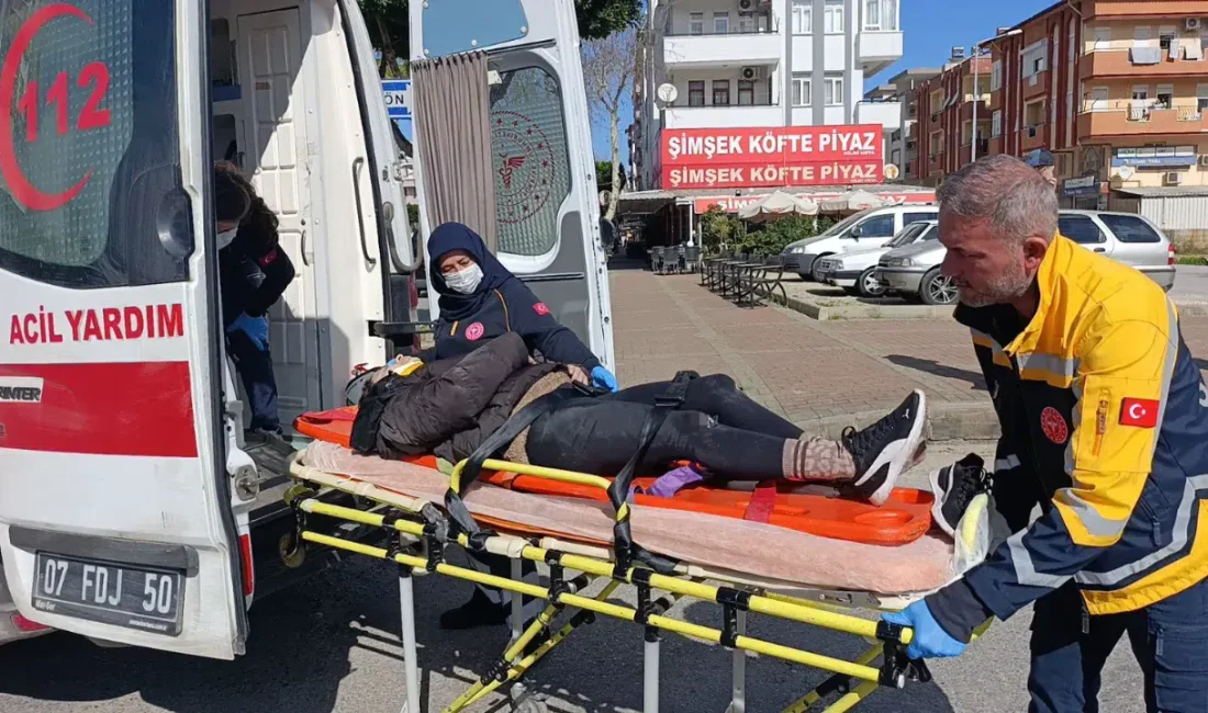 Antalya’nın Manavgat ilçesinde meydana gelen ve bir otomobil ile motosikletin