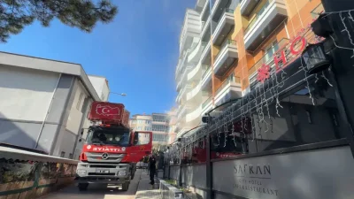 Karabük’ün tarihi dokusuyla ünlü Safranbolu ilçesinde bir otelde yükselen alevler