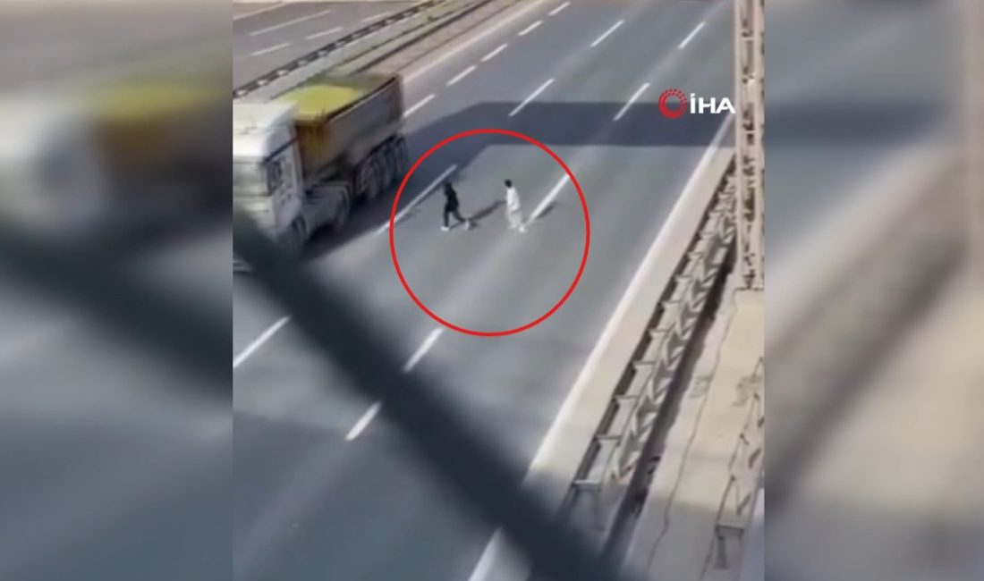 İstanbul’un en yoğun arterlerinden biri olan TEM Otoyolu’nda, hızla akan