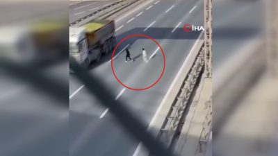 İstanbul’un en yoğun arterlerinden biri olan TEM Otoyolu’nda, hızla akan