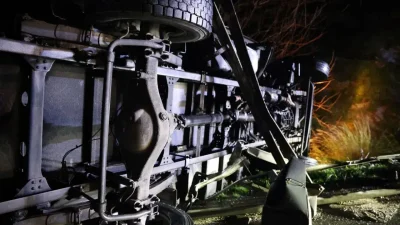 Aydın-Muğla karayolu üzerinde gece karanlığında meydana gelen ve görenleri hayrete