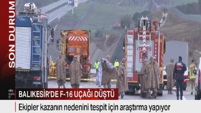 Balıkesir 9’uncu Ana Jet Üssü Komutanlığı’na ait bir F-16 savaş