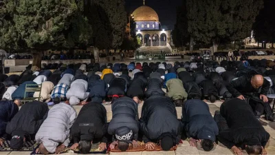 İsrail işgali altındaki Doğu Kudüs’te bulunan Mescid-i Aksa’da Ramazan ayının