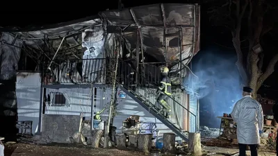 Uşak’ın Sivaslı ilçesinde gece saatlerinde yükselen alevler büyük bir trajediye