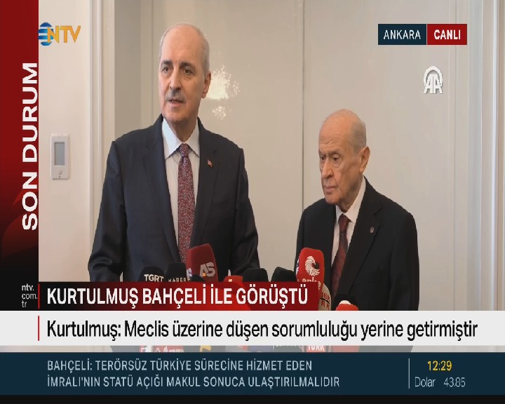 Türkiye Büyük Millet Meclisi Başkanı Numan Kurtulmuş, yeni anayasa çalışmaları