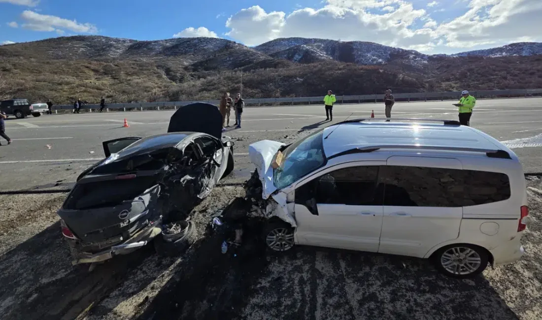 Bingöl-Elazığ kara yolu üzerinde gerçekleşen ve iki aracın karıştığı feci