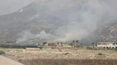 Hatay’ın Samandağ ilçesinde makilik alanda başlayan ve rüzgarın etkisiyle hızla