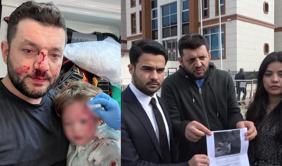 Yalova’nın Çınarcık ilçesine bağlı Esenköy beldesinde, kucağındaki 14 aylık kızıyla