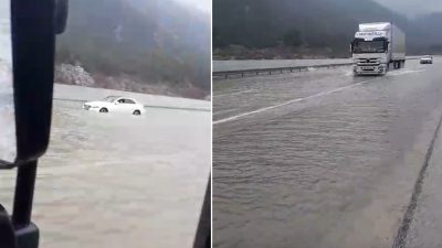 Antalya’da günlerdir süren şiddetli sağanak yağışlar ulaşımı felç ederken, yeni